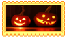 two jack-o-lanterns